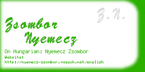 zsombor nyemecz business card